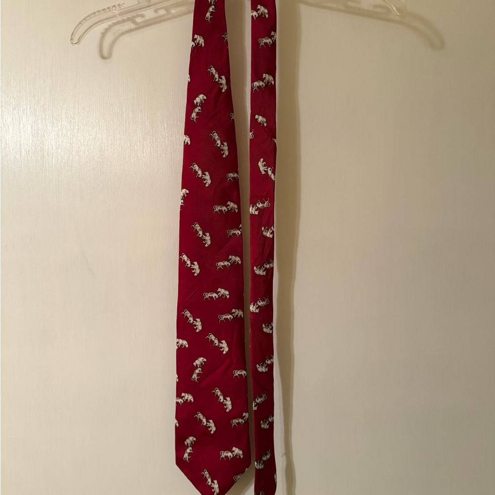 Elegant Red Patterned NYSE Men's Tie